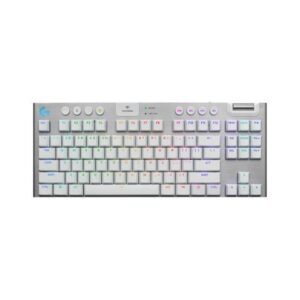 Logitech G915 X LIGHTSPEED TKL Wireless Mechanical Gaming Keyboard - GL Brown Tactile Switches, RGB Backlighting - White