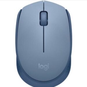 Logitech M170 Wireless Mouse for PC, Mac, Laptop, 2.4 GHz with USB Mini Receiver, Optical Tracking, 12-Months Battery Life, Ambidextrous - Blue Grey