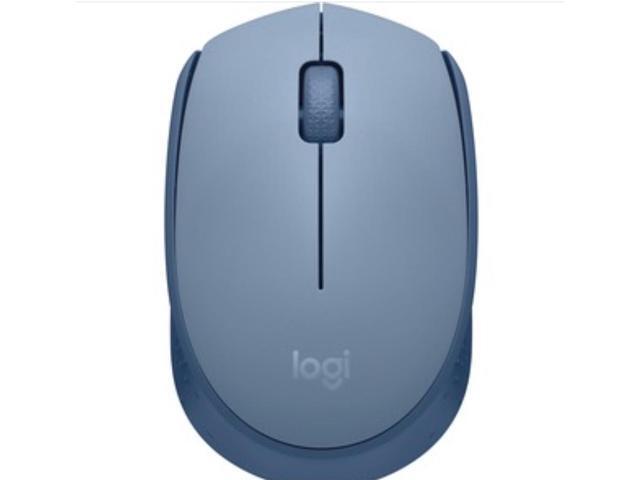 Logitech M170 Wireless Mouse for PC, Mac, Laptop, 2.4 GHz with USB Mini Receiver, Optical Tracking, 12-Months Battery Life, Ambidextrous - Blue Grey