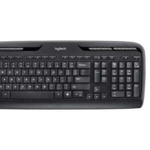 Logitech MK320 Wireless Desktop Keyboard and Mouse Combo — Entertainment Keyboard and Mouse, 2.4GHz Encrypted Wireless Connection, Long Battery Life