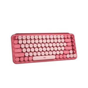 Logitech POP Keys Mechanical Wireless Keyboard with Customizable Emoji , Durable Compact Design, Bluetooth or USB Connectivity, Multi-Device, OS