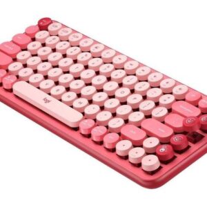 Logitech POP Mechanical Wireless Keyboard - Customizable Emoji Keys, Durable Compact Design, Bluetooth or USB Connectivity, Multi-Device, OS