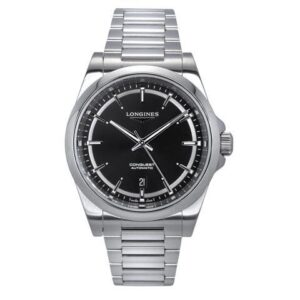 Longines Conquest Black Dial Automatic Dress 100M Men's Watch L3.830.4.52.6