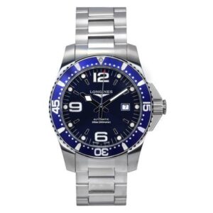Longines Hydroconquest Blue Automatic Diver's 300M Men's Watch L3.781.4.96.6