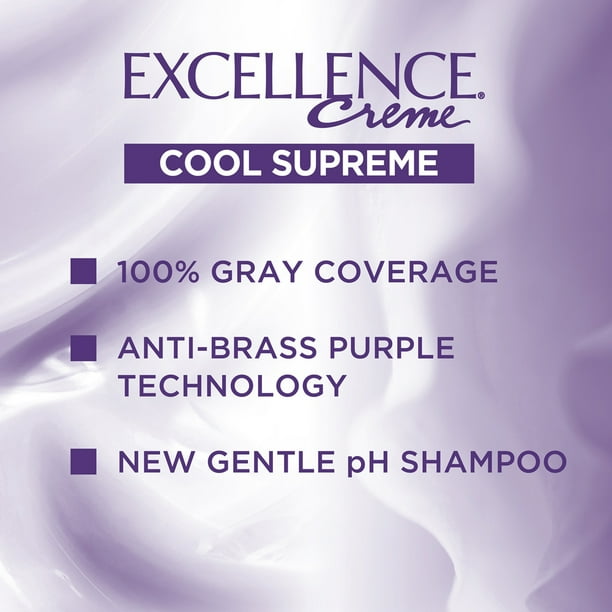 L'Oreal Paris Excellence Cool Supreme Permanent Hair Color, Ultra Ash Light Brown, 1 kit