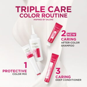 L'Oreal Paris Excellence Creme Permanent Hair Color, 5 Medium Brown, Triple Protection, 1 Kit