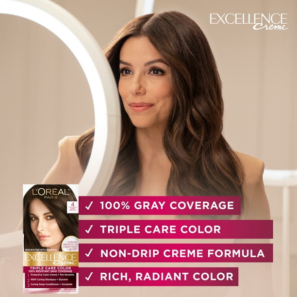 L'Oreal Paris Excellence Creme Permanent Hair Color, Medium Ash Blonde, 1 Kit