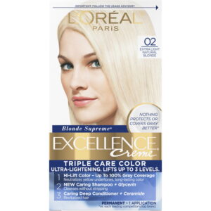 L'Oreal Paris Excellence Creme Permanent Hair Color, Triple Protection, 1 Kit