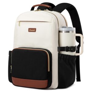 LOVEVOOK Laptop Backpack for Women with Pouch Pocket for Large Capacity Cup,15.6 Inch Laptop Computer Bag Travel Backpack Purse,Waterproof Work Business Backpack College Teacher...