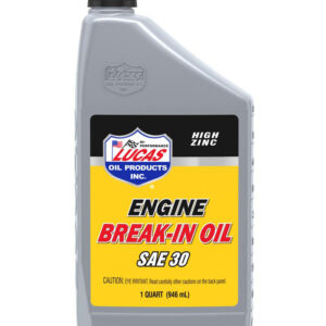 Lucas Oil 10630 Break-In Oil 1 Qt - SAE 30 for Smooth Engine Break-In Process