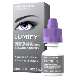 LUMIFY Redness Reliever Eye Drops 0.08 fl oz (2.5 mL) Pack of 2