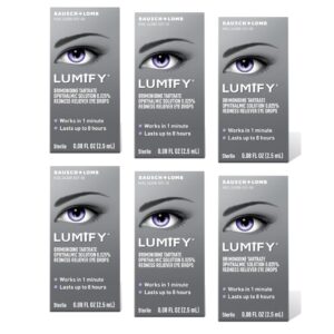 LUMIFY Redness Reliever Eye Drops 0.08 fl oz (2.5 mL) - Pack of 6