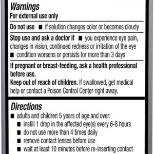 Lumify Redness Reliever Eye Drops, Works in 1 Minute, Lasts up to 8 Hours, Sterile, 0.08 fl oz (Pack of 2)