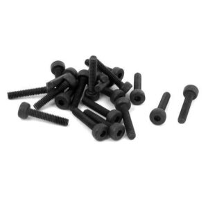 M2 x 10mm 12.9 Alloy Steel Machine Bolt Hex Socket Head Cap Screws Black 20pcs