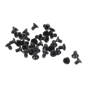 M2 x 3mm Phillips Screw Fastener Black for Laptop PC TV Fan Audio Switch 150pcs