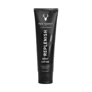 Mad Rabbit Replenish Tattoo Body Lotion for All Skin Types, Non-Greasy & Silicone-Free, 3.4 fl oz