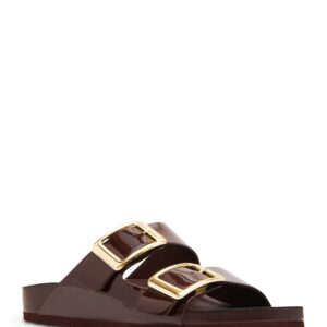 Madden Girl Women's Bodie Two Strap Footbed Sandals