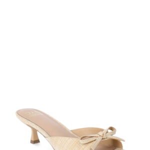 Madden NYC Women’s Raffia Kitten Heel Sandals