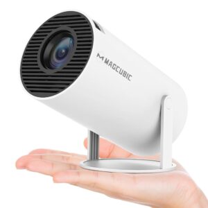 Magcubic Projector 4K with WiFi and Bluetooth, Mini Portable Proyector with Auto Keystone, Outdoor Movie for Bedroom, 200 ANSI, 180 Degree Rotation, Built-in Apps Android 11...