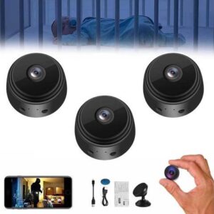 Magnetic Mini Security Camera Outdoor, Mini Security Cameras for Home Security, Mini 1080p HD Wireless Magnetic Security Camera, Nanny Cams Wireless