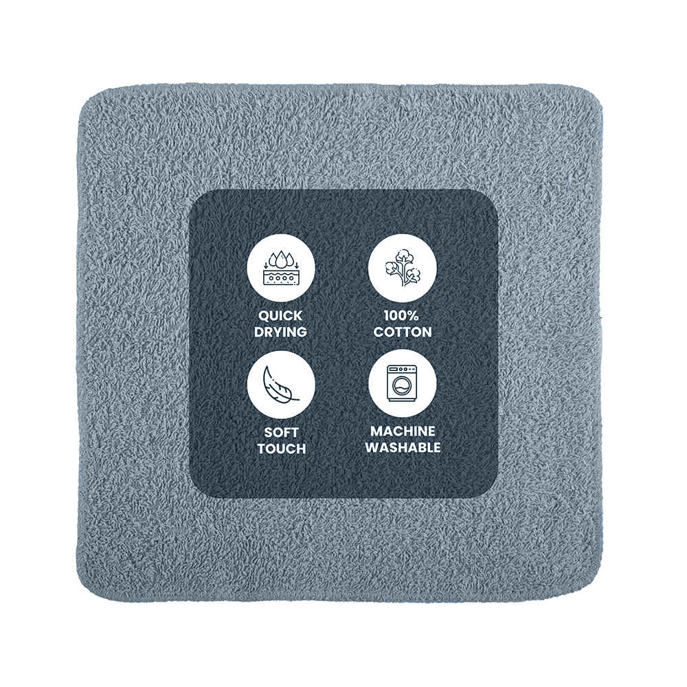 Mainstays 18-Pack Washcloth Bundle, Blue