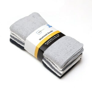 Mainstays 18-Pack Washcloth Bundle, Grey