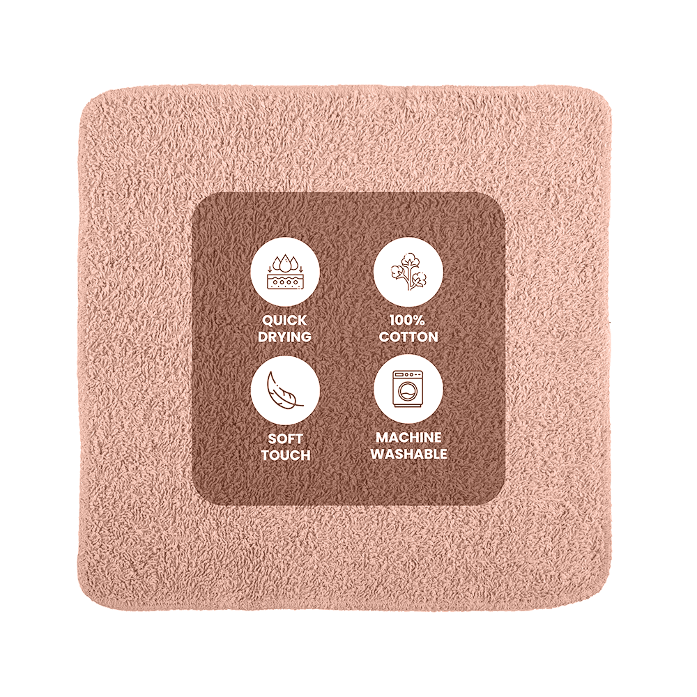 Mainstays 18-Pack Washcloth Bundle, Pink