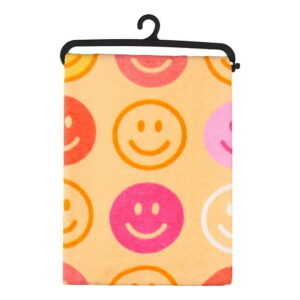 Mainstays Beach Collection Smiley Faces Cotton-Blend Beach Towels (2 Count)