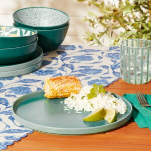 Mainstays by Becky G. & Alejandra Bamboo Melamine Dinner Plate, Green