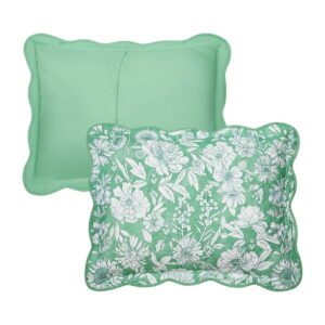 Mainstays Green Floral 2-Piece Quilt Set, T/TXL