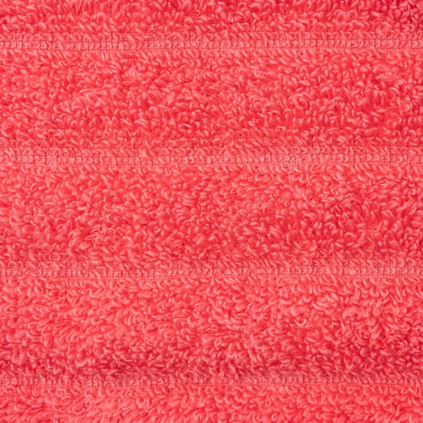 Mainstays Performance Textured Bath Sheet 2-Piece Set, Island Coral