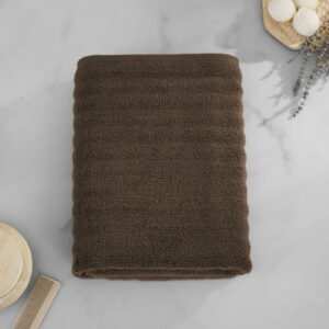 Mainstays Performance Textured Bath Towel, 30" x 54", Brown Basket