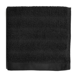 Mainstays Performance Textured Washcloth, 12" x 12", Black