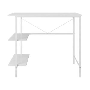 Mainstays Pierce 30 inch Tall Storage Desk, White