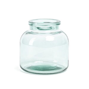 Mainstays Wide Jug Glass Vase, 5'', Green