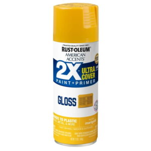 Marigold, Rust-Oleum American Accents 2X Ultra Cover Gloss Spray Paint- 12 oz, 6 Pack