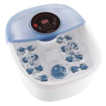 MaxKare Foot Spa Bath Massager with Heat, Bubbles, and Vibration for Soothe and Comfort Feet, Blue