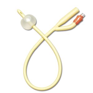 Medline Foley Catheters, Silicone-Elastomer Coated, Latex, 10 cc Balloon Size, 16 French Size (Pack of 12)