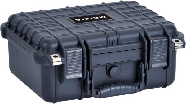 MEIJIA Portable All Weather Waterproof Camera Case with Customizable Fit Foam,Hard Compact case, Fit Use of Drones, Camera,Equipments, Pistols, Elegant Black,13.35... MEIJIA Portable All Weather Waterproof Camera Case with Customizable Fit Foam,Hard Compact case, Fit Use of Drones, Camera,Equipments, Pistols, Elegant Black,13.35...