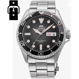 Men's Orient Mako Kamasu Diver's Automatic Day-Date Watch RA-AA0810N19B