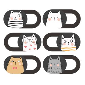 MESMOS Laptop Camera Cover Slider Cute, Webcam Cover Slide, Laptop Accessories, Computer Accessories, iPad Accessories. Fits MacBook Pro & Air, iPhone, iMac Echo (Cats (Small...