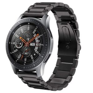 Metal Bands Compatible Galaxy Watch 46mm / Gear S3 Frontier / Classic Watch Band 22mm Stainless Steel Replacement Bracelet Wrist Strap for Galaxy