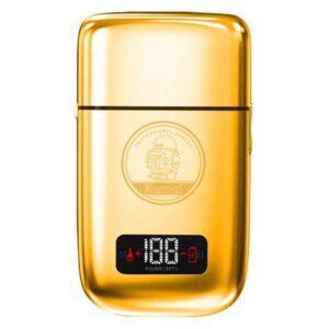Metal Reciprocating Led Display 5 Speeds Barber Electric Shaver Rechargeable Beard Razor Balds Fade Shaving Machine