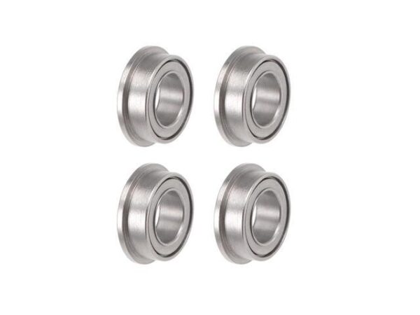 MF74ZZ Flange Ball Bearing 4x7x2.5mm Shielded Chrome Bearings 4pcs MF74ZZ Flange Ball Bearing 4x7x2.5mm Shielded Chrome Bearings 4pcs