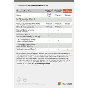 Microsoft Office Home & Student 2021 | One Time Purchase, 1 Device | Windows 10 and 11 PC/Mac Keycard