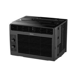 Midea 5,000 BTU 150 sq. ft. Mechanical Window Air Conditioner, Black, MAW05M1WBL, New
