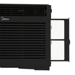 Midea 5,000 BTU 150 sq. ft. Mechanical Window Air Conditioner, Black, MAW05M1WBL, New