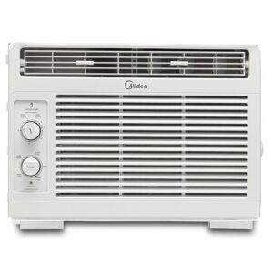 Midea 5,000 BTU 150 sq. ft. Mechanical Window Air Conditioner, Black, MAW05M1WBL, New
