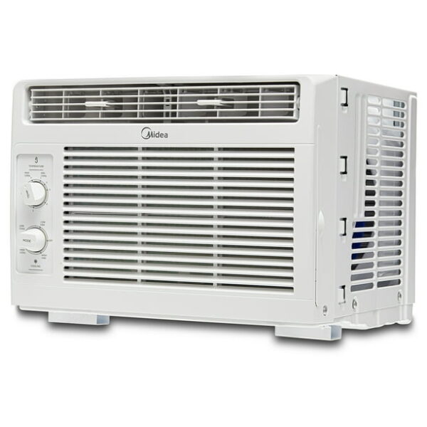 Midea 5,000 BTU 150 Sq ft Mechanical Window Air Conditioner, White, MAW05M1WWT, New