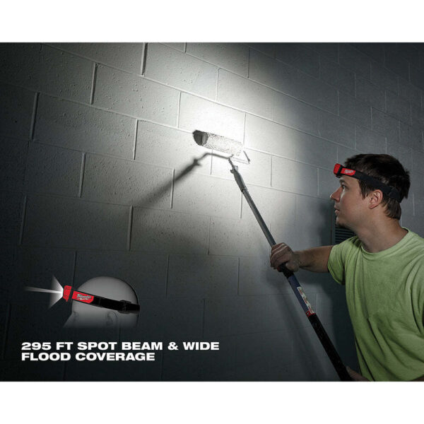 Milwaukee 2104 Spot/Flood 450-Lumens Battery Powered Adjustable Headlamp